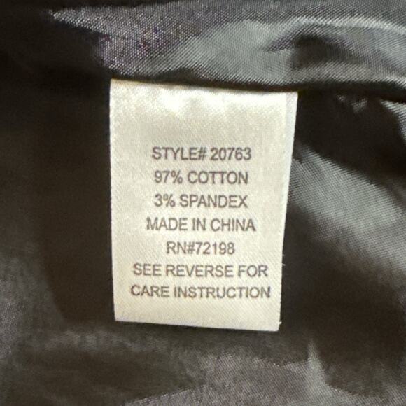 Coolwear Women's Zip Long Sleeve Canvas One Button Blazer Suit Size XL Black NWT - Picture 8 of 8